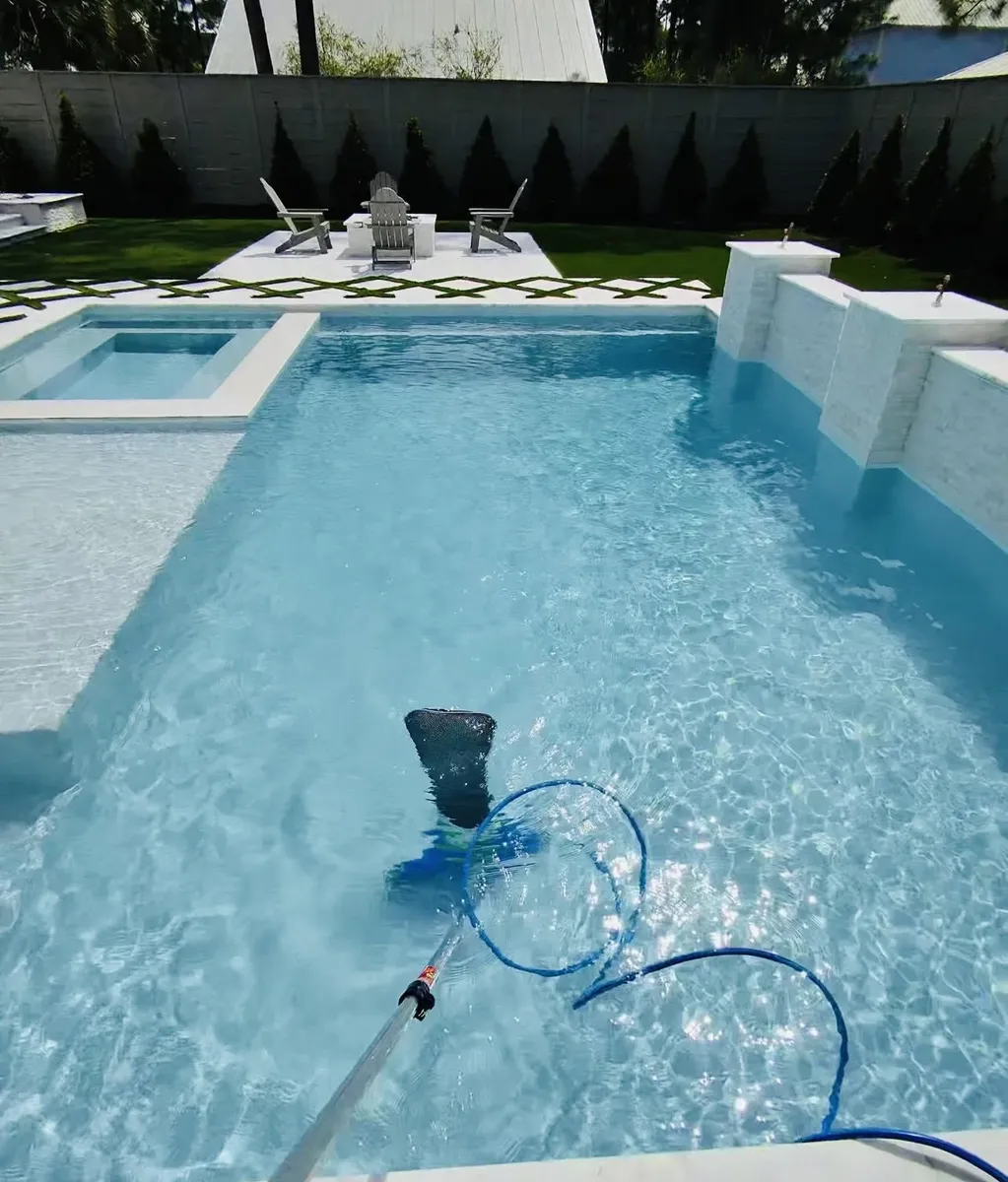Placing robotic pool cleaner in water
