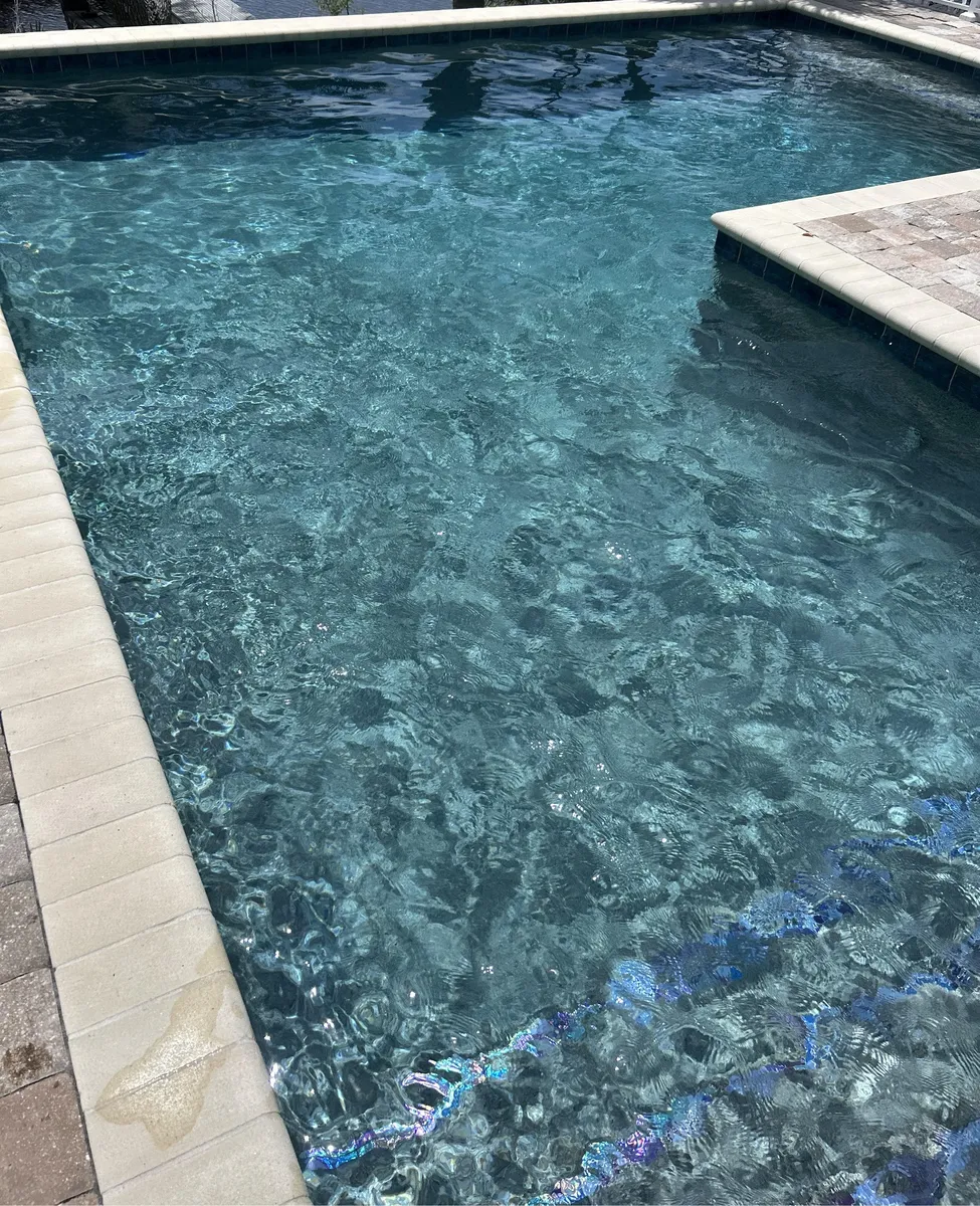 Crystal clear pool corner